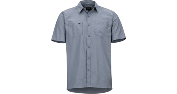 Marmot Innesdale Short Sleeve Shirt - Men's, Steel Onyx, Medium, 42320-1515-M