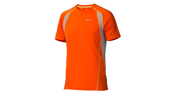 Marmot Interval Short Sleeve Tee - Men's-Sunset Orange-Small