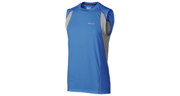 Marmot Interval Sleeveless - Men's-Ceylon Blue/Steel-Medium