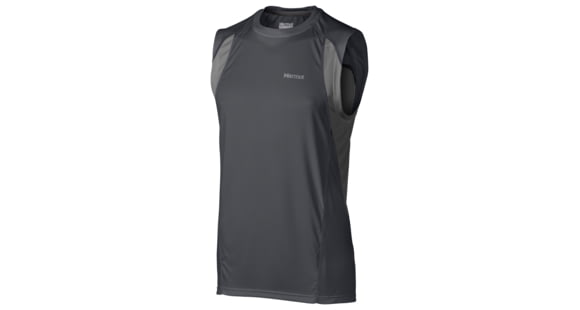Marmot Interval Sleeveless - Men's-Slate Grey/Cinder-Large, 51020-SLATE GREY/CINDER-L