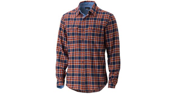 Marmot Jasper Flannel Long Sleeve - Men's-Dark Indigo-Small