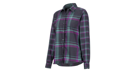 Marmot Jensen Lt.Weight Flannel - Women's, Dark Steel, Large, 49280-1132-L