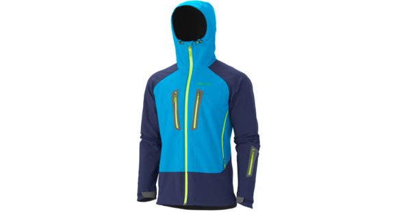 Marmot Kingpin Jacket - Men's-Orange Spice/Cobalt Blue-Medium