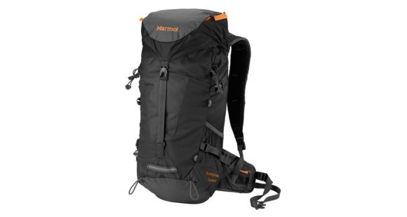 Marmot Kompressor Summit Backpack-Black/ Blue Ocean
