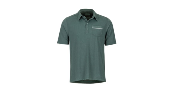 Marmot Laight Polo Short Sleeve - Men's, Pond Green, 2XL, 42360-4570-XXL