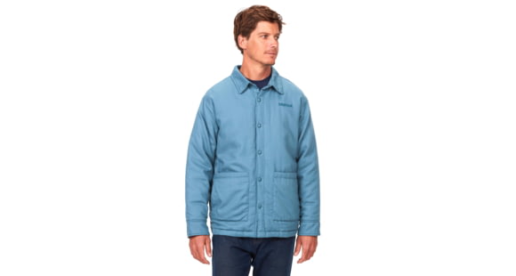 Marmot Lanigan Flannel Chore Coat - Men's, Moon River, Extra Large, M13200-1904-XL