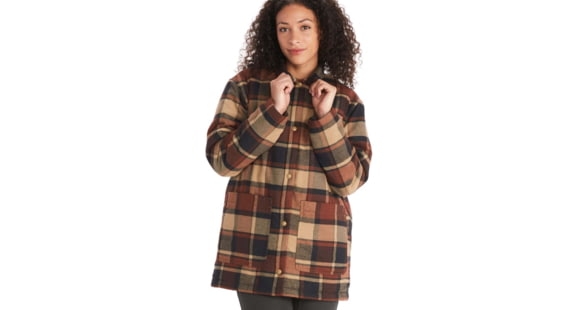 Marmot Lanigan Flannel Chore Coat - Women's, Shetland, Medium, M13171-16310-M
