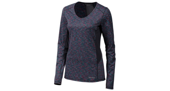 Marmot Lateral Long Sleeve Shirt - Women's-Gemstone-Large, 785562796782