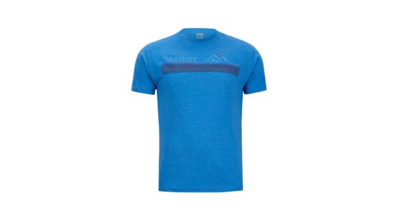 Marmot Line Set Short Sleeve T-Shirt - Men's, Royal Heather, 2XL, 43410-8556-XXL