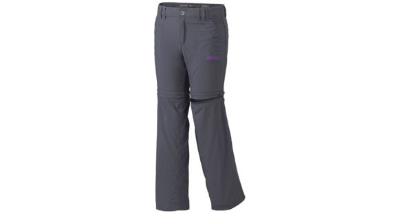 Marmot Lobo's Convertible Pants - Girl's-Dark Steel-Medium