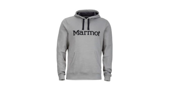 Marmot Logo Hoody - Men's, True Steel Heather, 2XL, 53640-1973-XXL