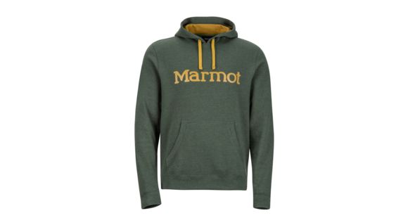 Marmot Logo Hoody - Men's, Crocodile Heather, M, 53640-8497-M