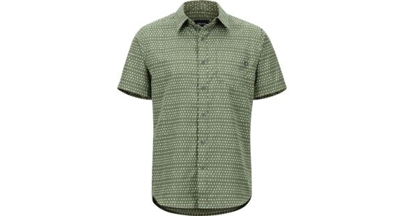 Marmot Lykken Short Sleeve Shirt - Men's, Crocodile Angles, Medium, 44060-4865-M