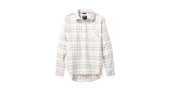 Marmot Maggie Midweight Flannel LS - Women's, Papyrus, Large, 47170-7395-L