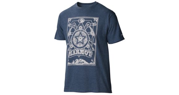 Marmot Marmoganda Tee - Men's-Navy Heather-Medium, 51410-NAVY HEATHER-M
