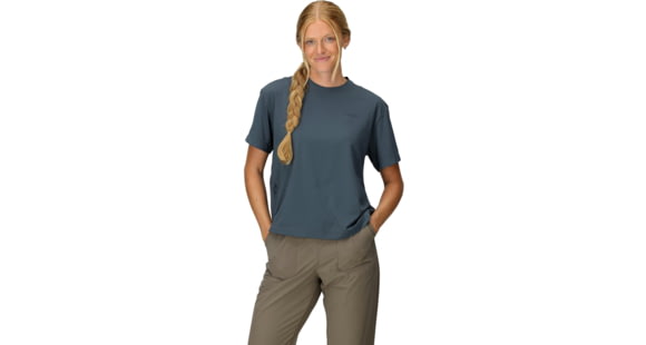 Marmot AirExchange SolarShield Crew SS - Women's, Thunderhead, XS, M16058-24369XS