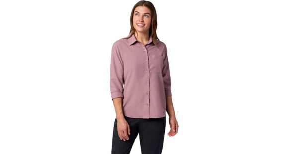 Marmot AirExchange UPF 40 Long Sleeve Shirt -Women's, Light Mauve, Large, 195115381882