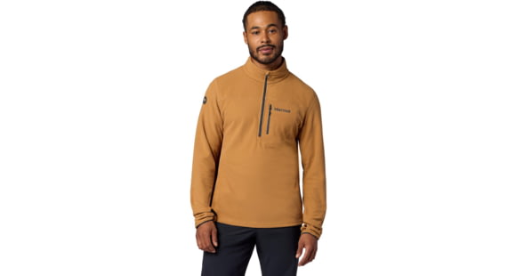 Marmot AirFleece 1/2 Zip - Men's, Dromedary, Large, 195115391652
