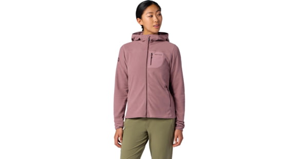 Marmot AirFleece Hoody -Women's, Light Mauve, Large, 195115393960