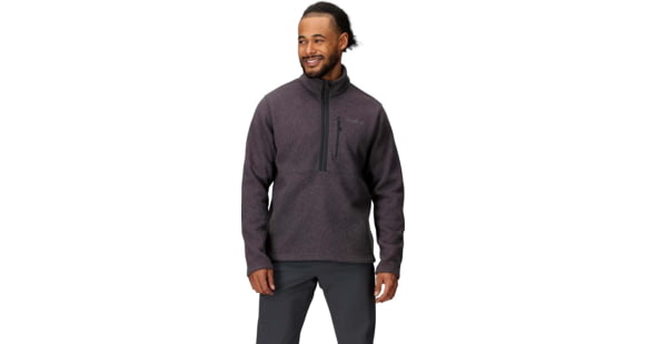 Marmot Drop Line 1/2 Zip - Men's, Black Heather, Extra Large, M16221-5608XL