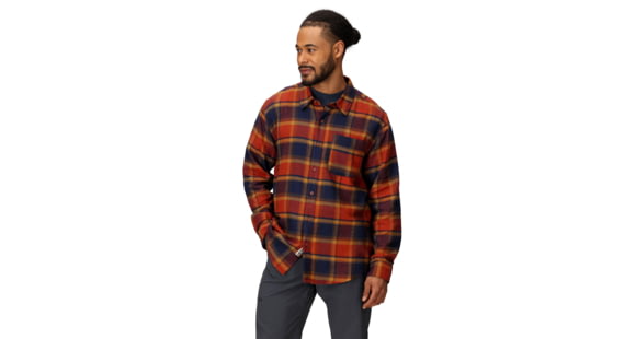 Marmot Rush Creek Lightweight Flannel Long Sleeve Shirt - Men's, Pecan Plaid, Medium, 195115421908