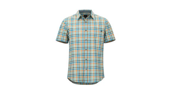 Marmot Meeker Short Sleeve Shirt - Men's, Pond Green, Large, 44110-4570-L