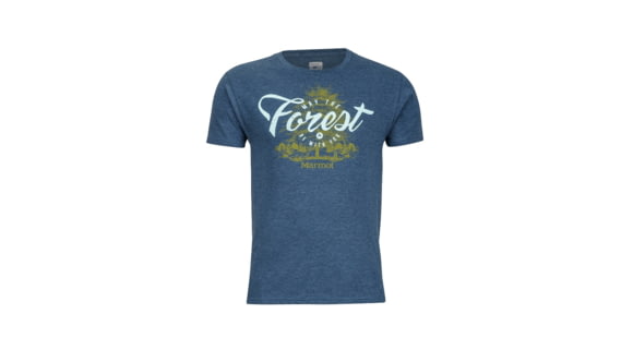 Marmot Men's Forest Tee Short Sleeve, Navy Heather, XXL, 44630-8550-XXL