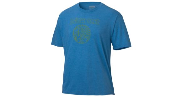 Marmot Horizon Short Sleeve Tee - Men's-Royal Heather-Medium, 61700-ROYAL HEATHER-M