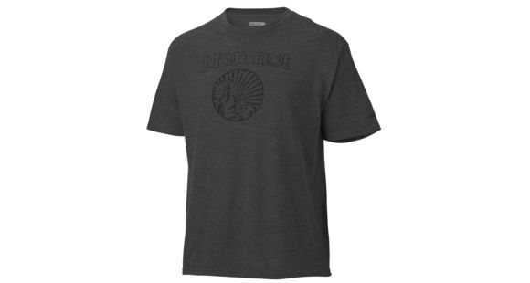 Marmot Horizon Short Sleeve Tee - Men's-True Charcoal Heather-Small, 61700-TRUE CHARCOAL HEATHER-S