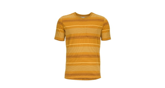 Marmot Men's Red Rock Short Sleeve, Brown Mustard, S, 54040-7181-S