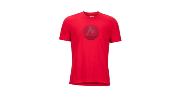 Marmot Men's Transporter Tee Short Sleeve, Tomato Heather, XXL, 54880-6925-XXL