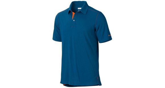 Marmot Wallace Polo Short Sleeve Shirt - Men's-Blue Sapphire-Medium, 63390-BLUE SAPPHIRE-M