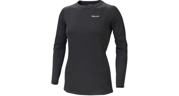 Marmot Midweight Crew LS - Women's-X-Small-Black