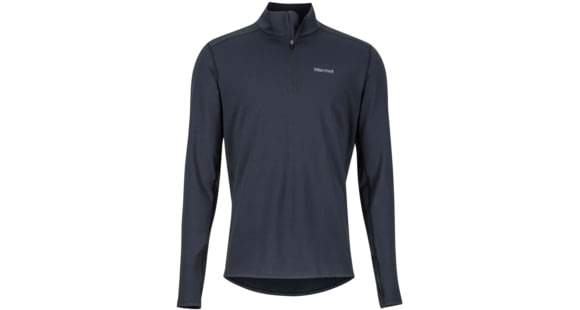 Marmot Midweight Harrier 1/2 Zip - Men's, Black, Small, 10940-001-S