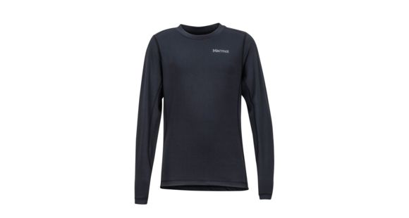 Marmot Midweight Harrier Crew - Boys, Black, Small, 10480-001-S