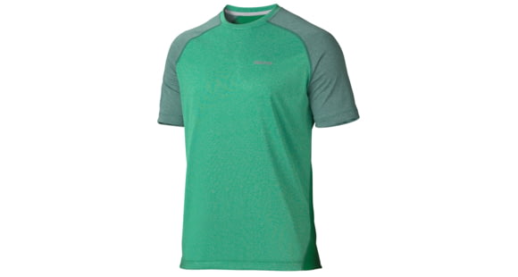 Marmot Mistral Short Sleeve Tee - Men's-Greenway Heather-Large, 51510-GREENWAY HEATHER-L