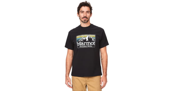 Marmot MMW Gradient Short Sleeve Tee - Men's, Black, 2XL, M14823-001-XXL