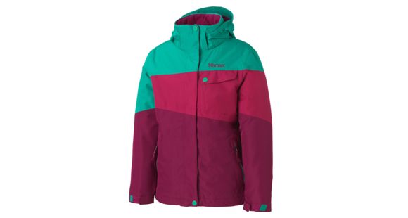 Marmot Moonstruck Jacket - Girl's-Plum Rose/Lush-X-Large