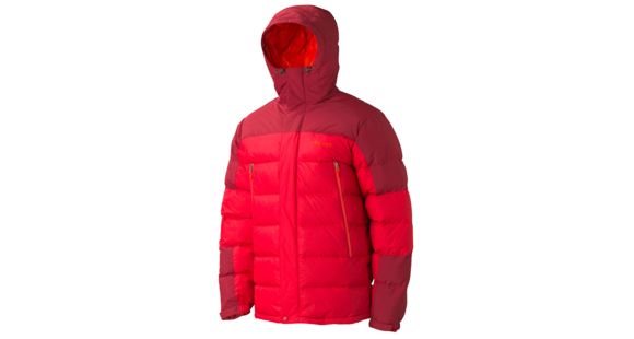 Marmot Mountain Down Jacket - Men's-Team Red/Brick-Clearance-Large