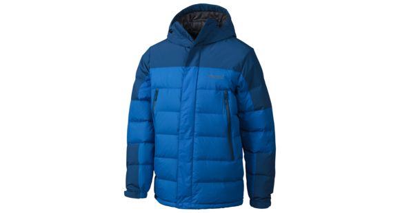 Marmot Mountain Down Jacket - Men's-Cobalt Blue/Blue Night-Small, 72330-COBALT BLUE/BLUE NIGHT-S
