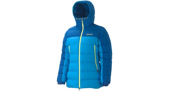 Marmot Mountain Down Jacket - Women's-Tahoe Blue/Classic Blue-Small