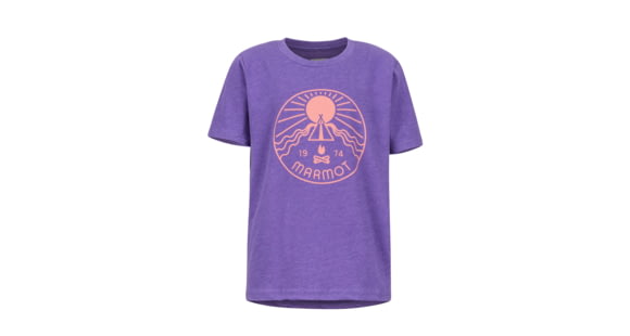 Marmot Nico Tee - Girl's, Purple Rush Heather, Extra Small, 42830-8691-XS