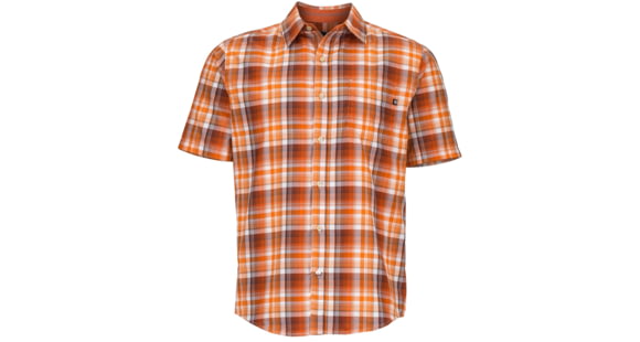 Marmot Notus Short Sleeve Shirt - Men's-Vintage Orange-Small, 259733
