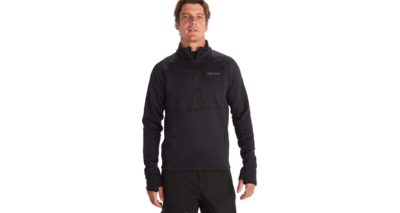Marmot Olden Polartec 1/2 Zip - Men's, 2XL, Black, M13183-001-XXL