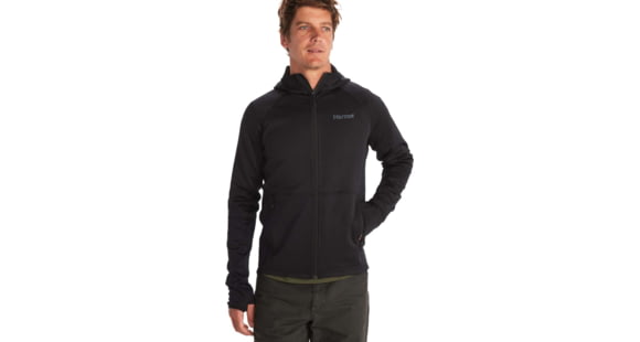 Marmot Olden Polartec Hoody - Men's, Medium, Black, M13182-001-M