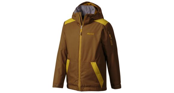Marmot Outer Limits Jacket - Boy's-Brown Moss/Green Mustard-Large, 73420-BROWN MOSS/GREEN MUSTARD-L