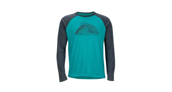 Marmot Owens Long Sleeve T-Shirt - Men's, Patina Green/Slate Grey, 2XL, 43790-4790-XXL