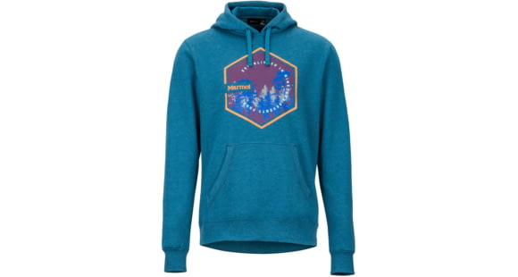 Marmot Peakview Hoody - Mens, Moroccan Blue Heather, Large, 42560-3571-L
