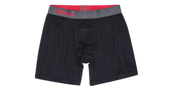Marmot Performance Boxer Brief 6 Inch - Men's, Black, 2XL, 10460-001-XXL