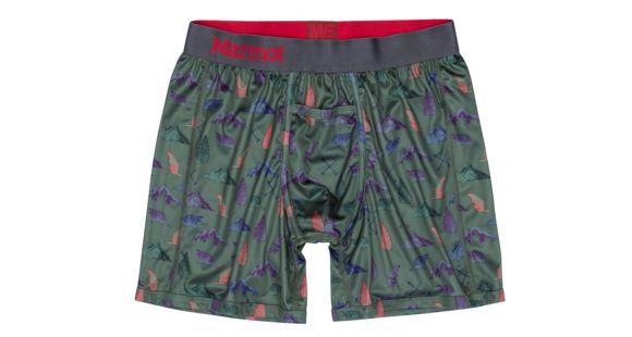 Marmot Performance Boxer Briefs 6 Inch - Men's, Marmot Party, Small, 10460-8734-S